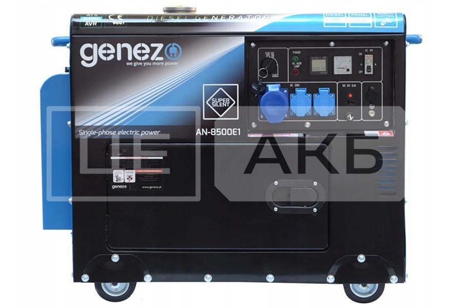 ГЕНЕРАТОР ДИЗЕЛЬНИЙ GENEZO AN-8500E1 2022 РІК 9.5KVA 7.5KW 230V ОДНОФАЗНИЙ ЕЛЕКТРОЗАПУСК/ ДИСТАНЦІЙНИЙ (Б/У) AN8500E1