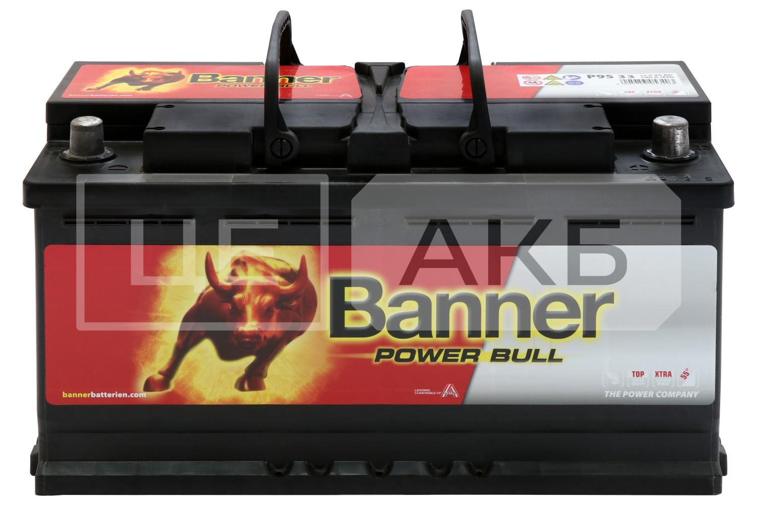 АКУМУЛЯТОР 12V 95AH 780A R+ EN POWER BULL 354*175*190MM P9533