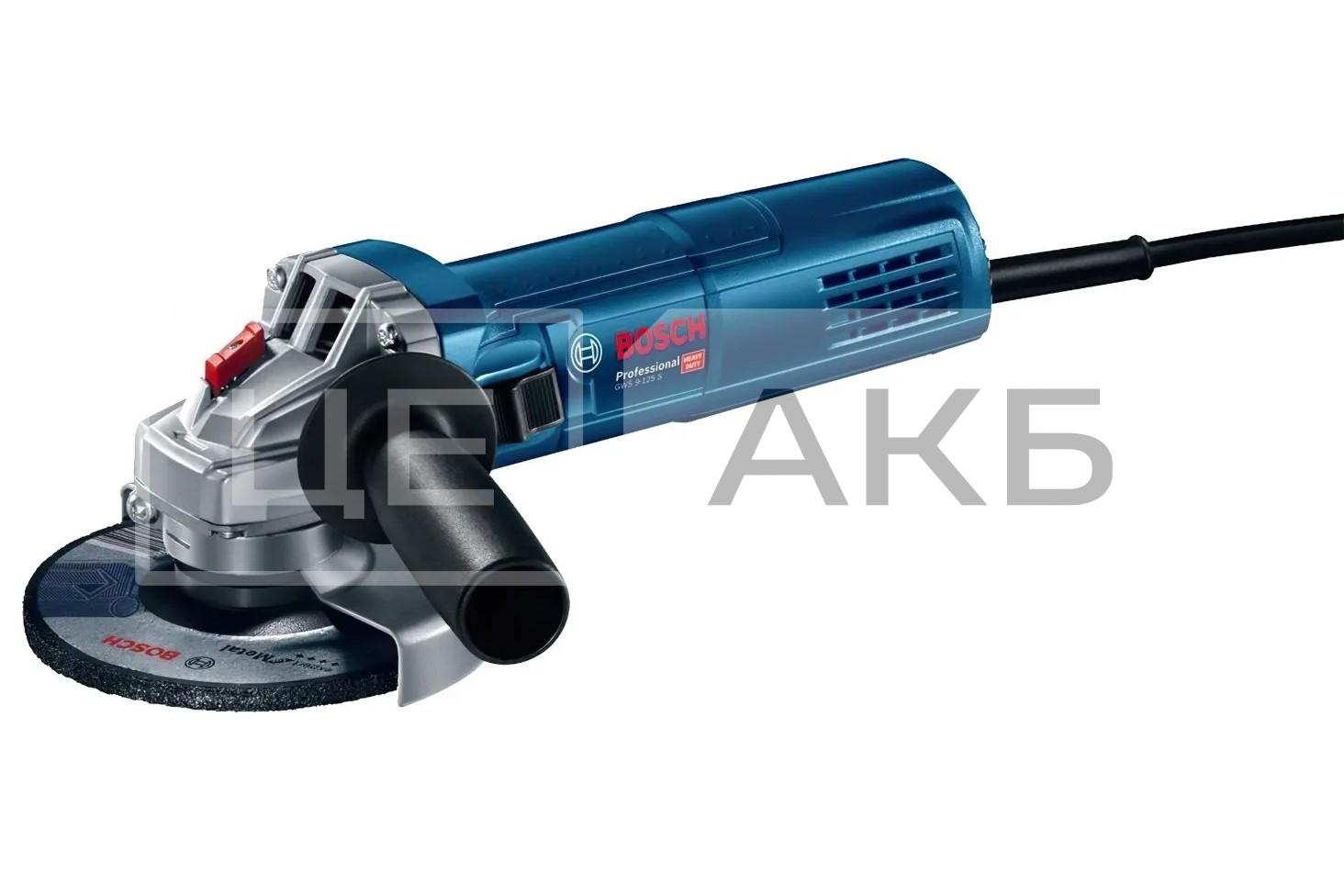 ШЛІФМАШИНА КУТОВА BOSCH GWS 9-125 S Ø125MM 900W 2800-11000 ОБ/ХВ 0601396102