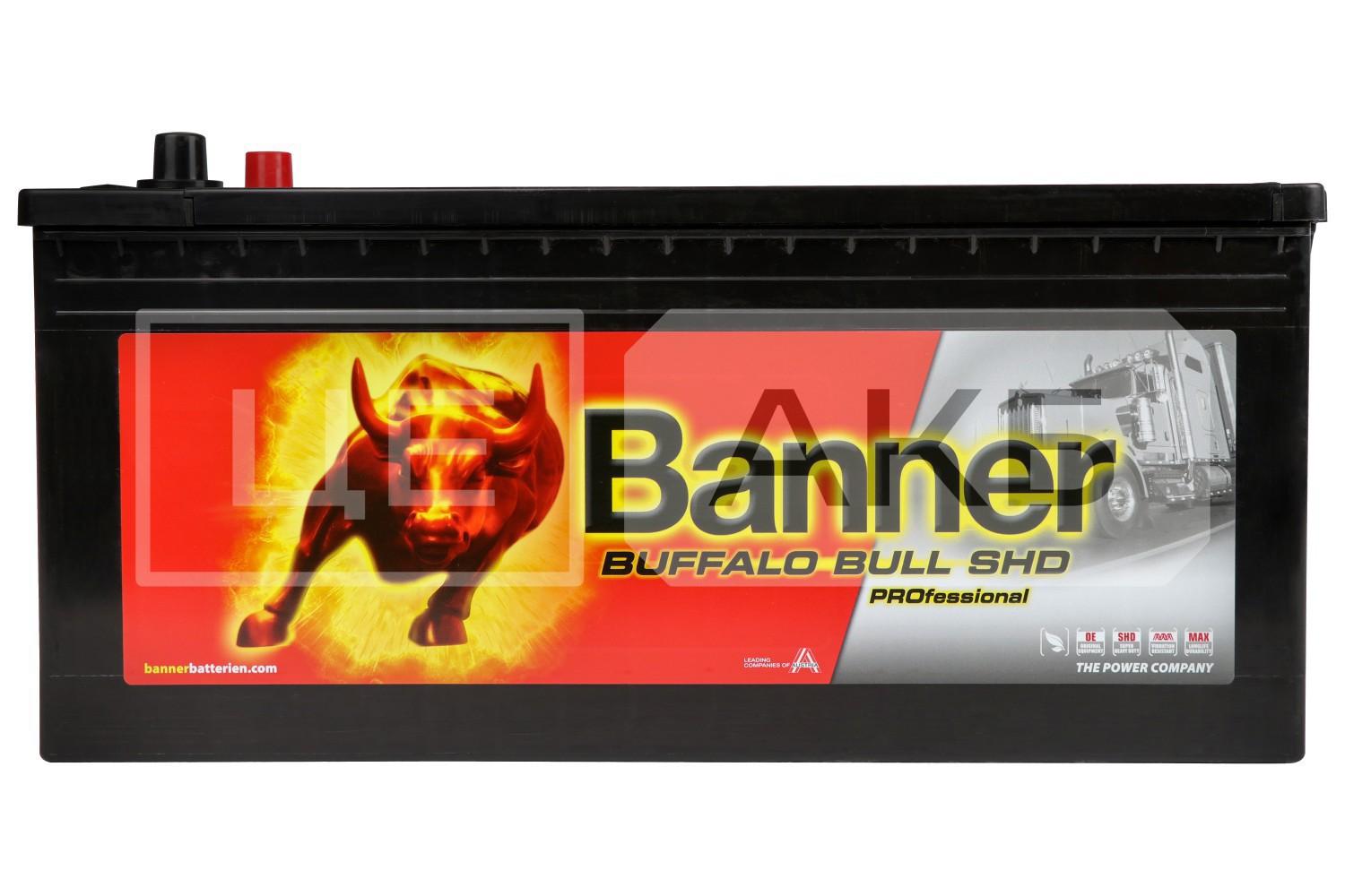 АКУМУЛЯТОР 12V 225AH 1150A ВІБРОСТІЙКІ BUFFALO BULL SHD PRO L+ 517*273*240MM SHDPRO72503