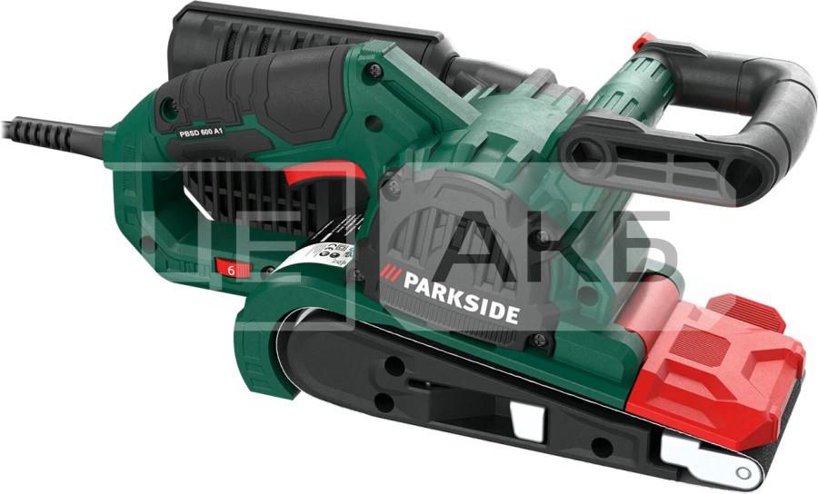ШЛІФМАШИНА СТРІЧКОВА ЕЛЕКТРИЧНА PARKSIDE PBSD 600 A1  600W, ШВИДКІСТЬ РЕМЕНЯ 170-250 М/ХВ, ДОВЖИНА СТРІЧКИ/ЛИСТА - 457MM PBSD600A1