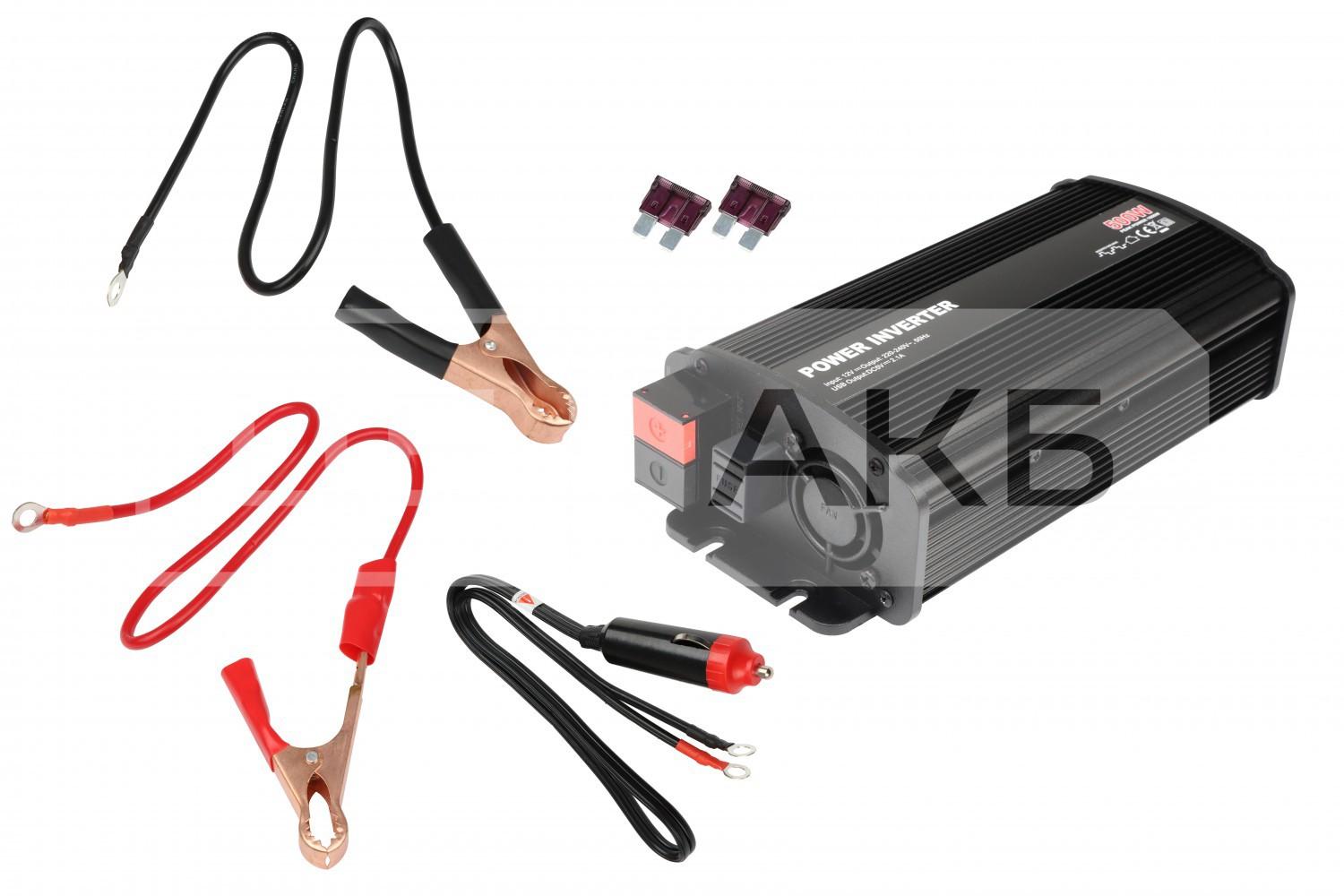 ПЕРЕТВОРЮВАЧ НАПРУГИ 12V/230V 500W З ВИХОДОМ USB 8500U12V