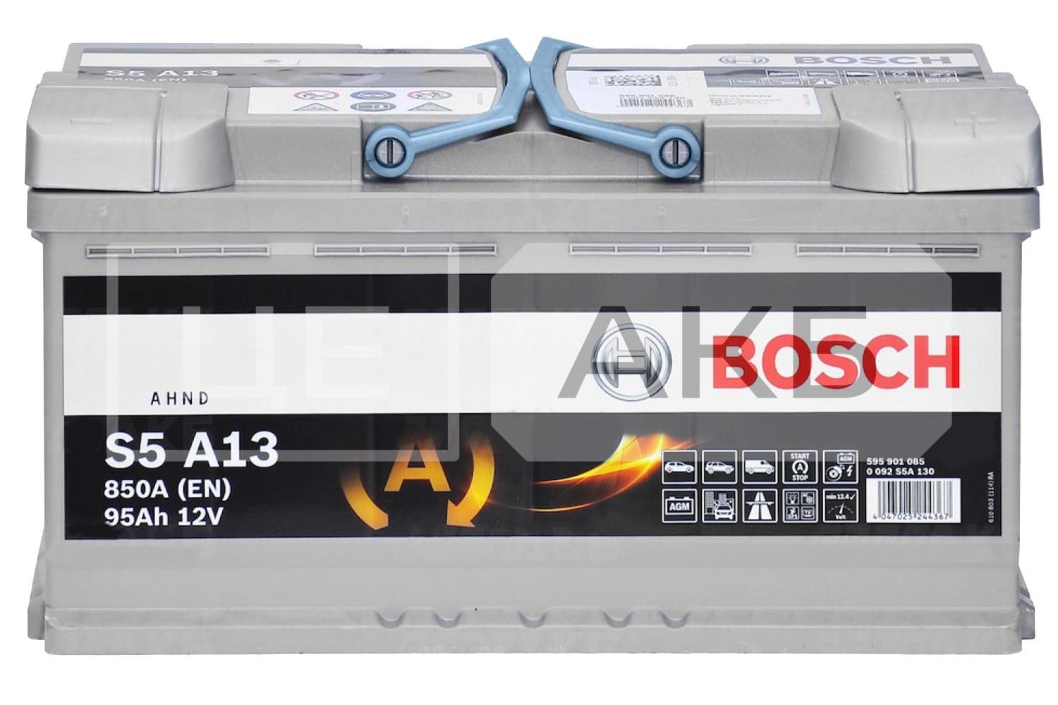 АКУМУЛЯТОР AGM 12V 95AH 850A R+ S5 A13 353*175*190MM 0092S5A130