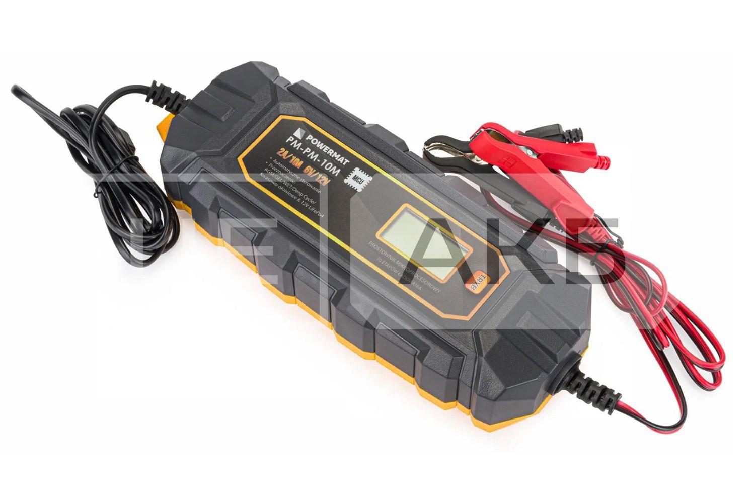 ПРИСТРІЙ ЗАРЯДНИЙ АКУМУЛЯТОРА POWERMAT 6/12V 4-10A 4-200AH PMPM10M