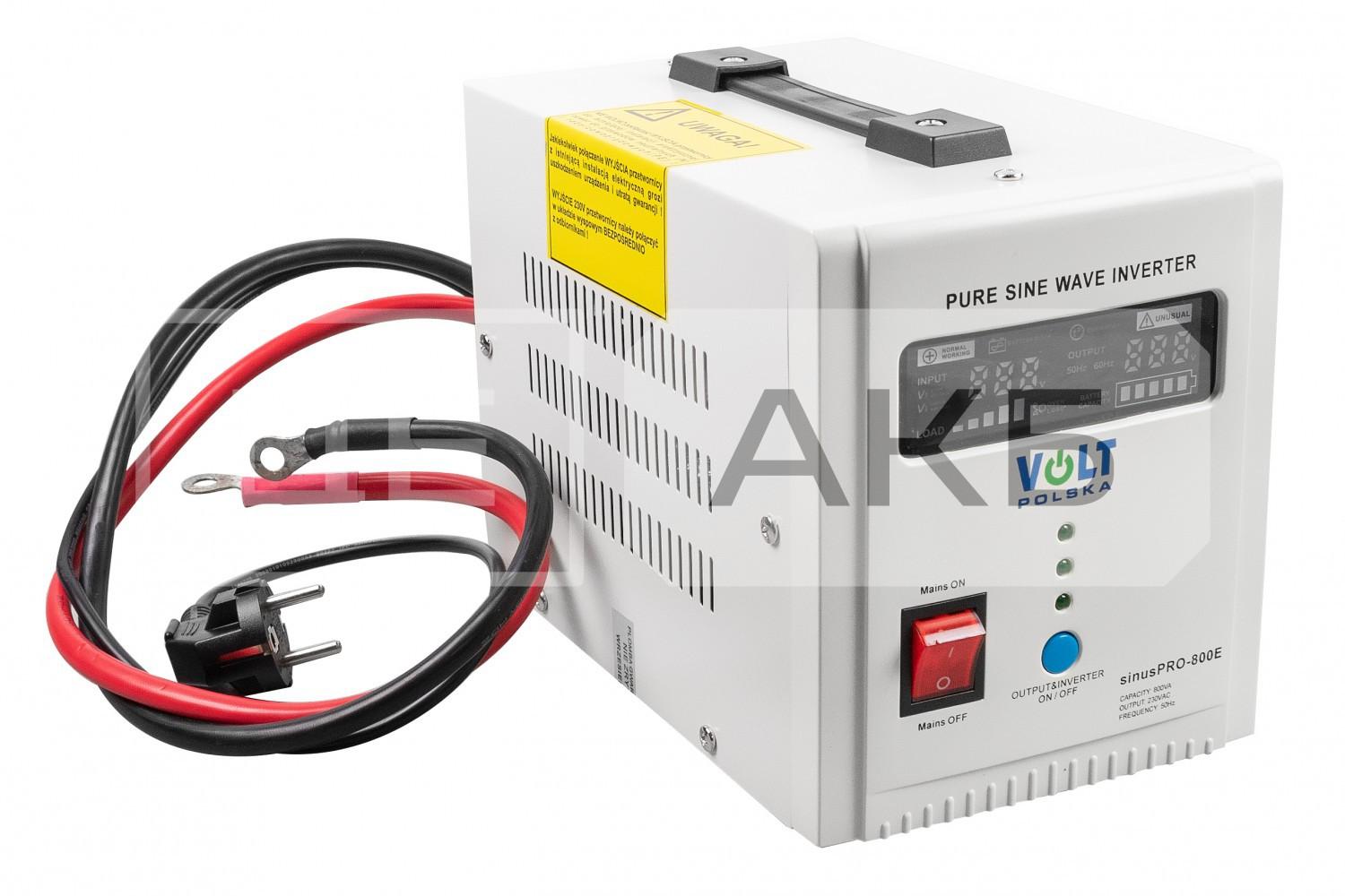 ДЖЕРЕЛО БЕЗПЕРЕБІЙНОГО ЖИВЛЕННЯ (UPS) VOLT SINUS PRO 800 E 12/230V (500/800W) 10A  (ПРАВИЛЬНА (ЧИСТА) СИНУСОЇДА) 3SP080012EPRZ87