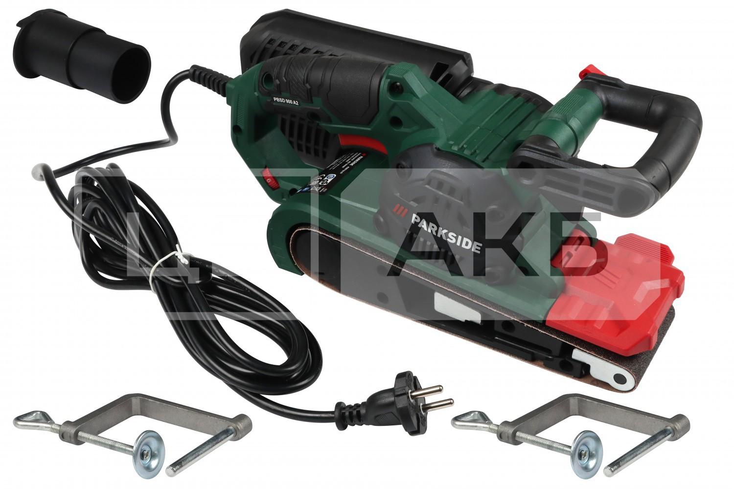 ШЛІФМАШИНА СТРІЧКОВА ЕЛЕКТРИЧНА PARKSIDE PBSD 900 A1 900W, ШВИДКІСТЬ РЕМЕНЯ 400 М/ХВ, ДОВЖИНА СТРІЧКИ/ЛИСТА - 533MM