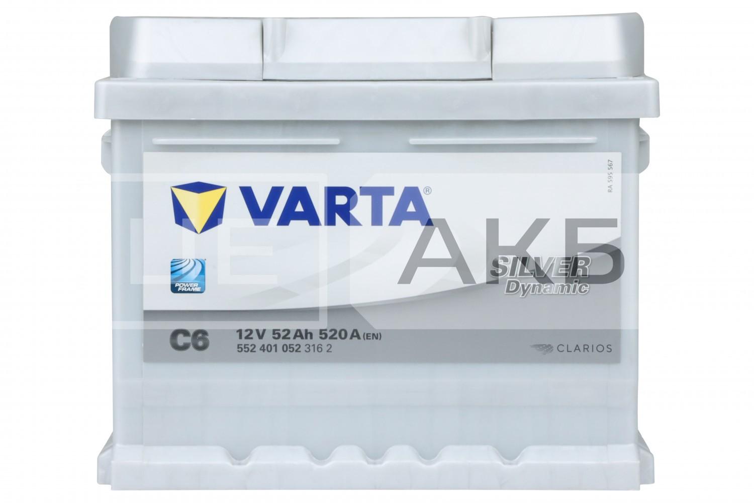 АКУМУЛЯТОР 12V 52AH 520A R+ DYNAMIC SLI 207*175*175MM 552401052