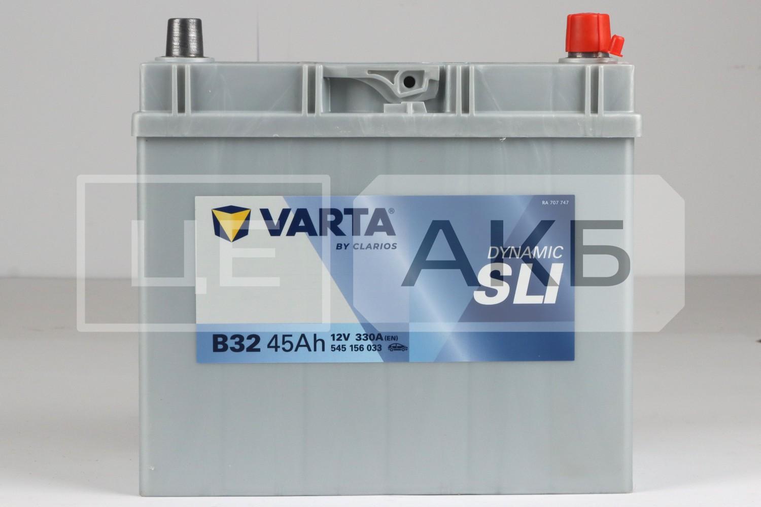 АКУМУЛЯТОР 12V 45AH 330A R+ DYNAMIC SLI 238*129*227MM (B32) 545156033